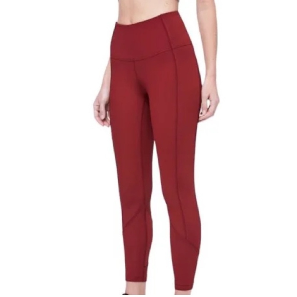 Lululemon Daily Lineup Line Up Legging Red Size 4